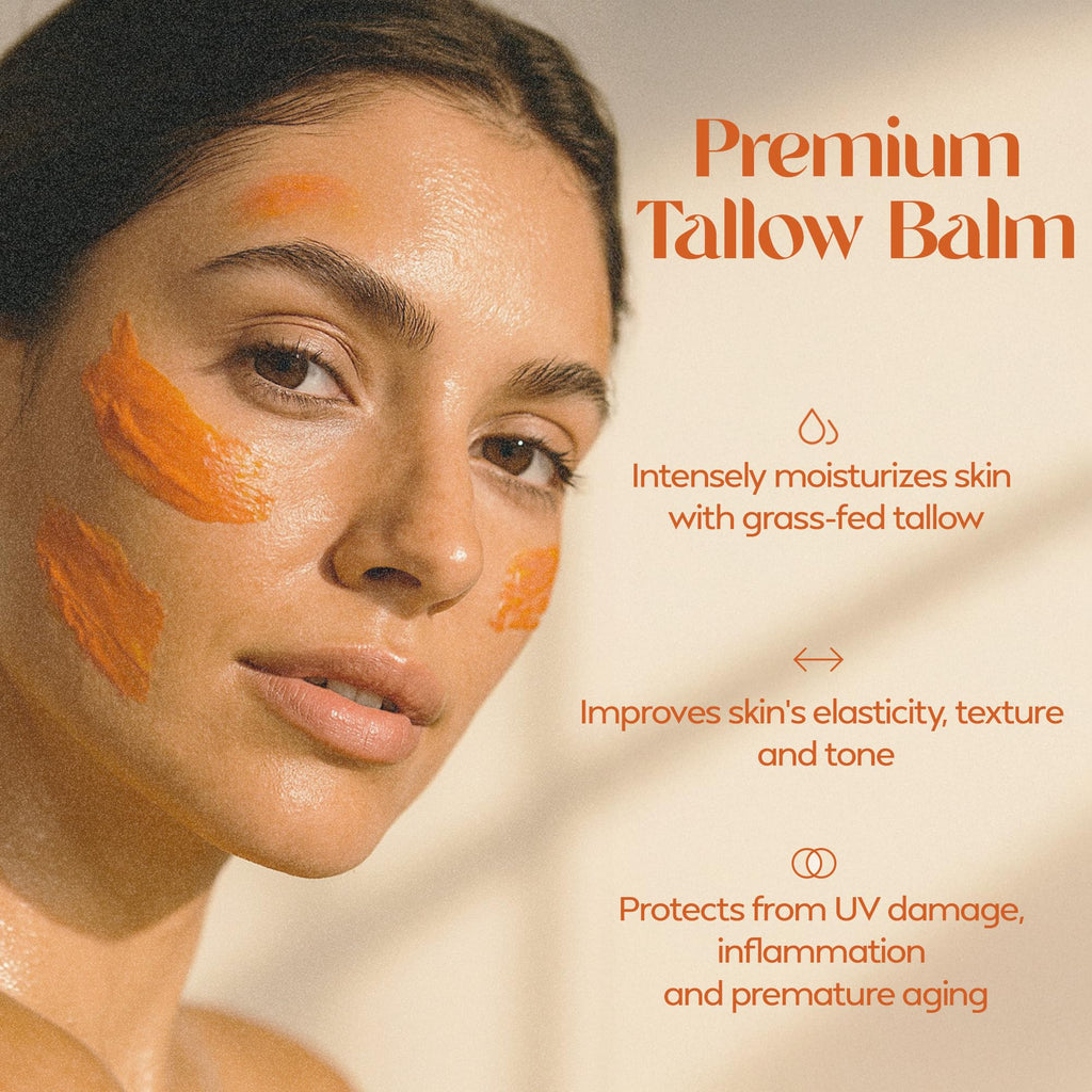 Tallow Face Balm with Cacay Oil, Frankincense & Astaxanthin 1 oz W664