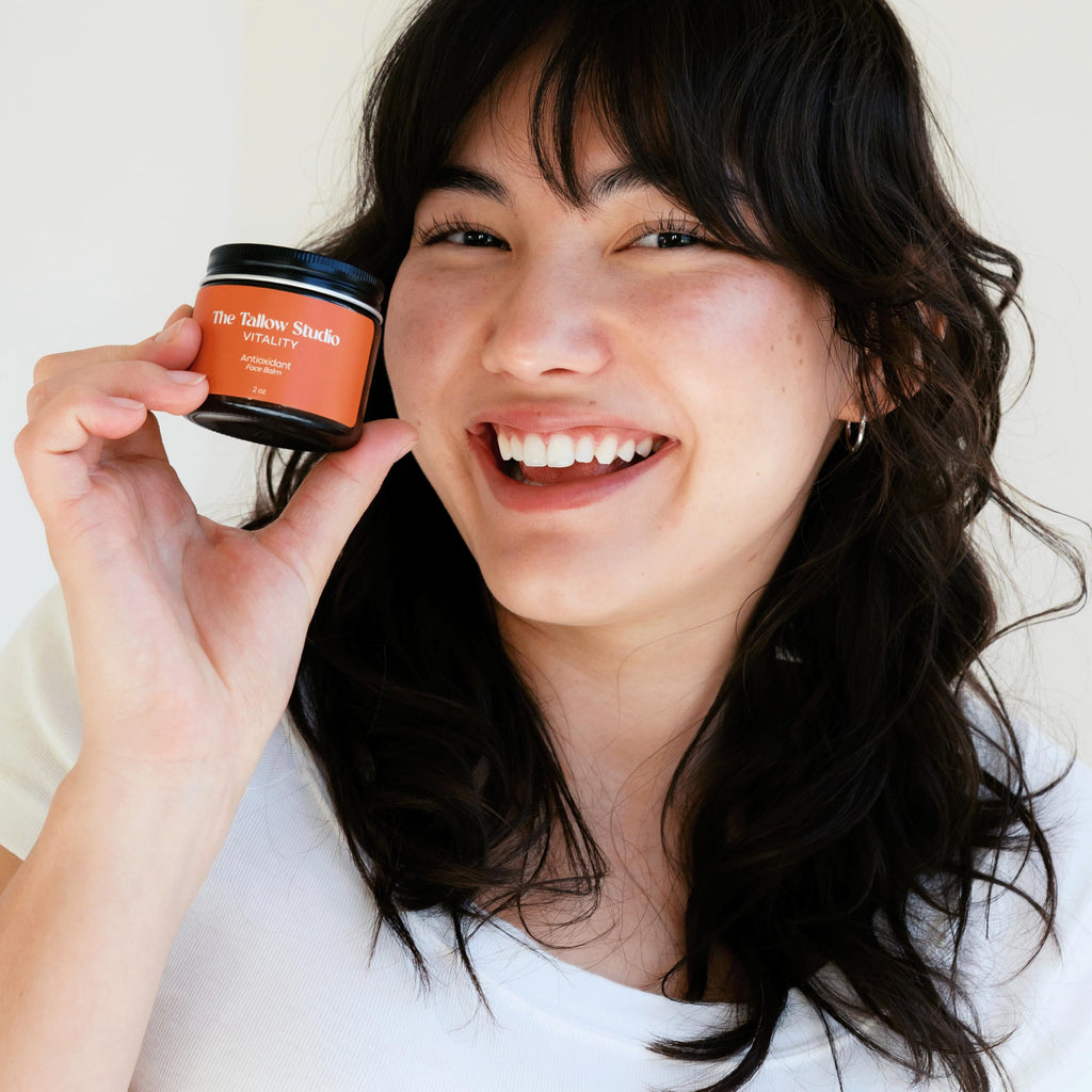 Tallow Face Balm with Cacay Oil, Frankincense & Astaxanthin 1 oz W664