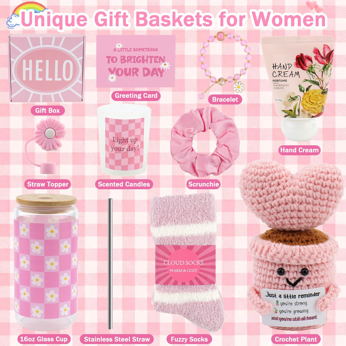 Pink Gift Basket A422489