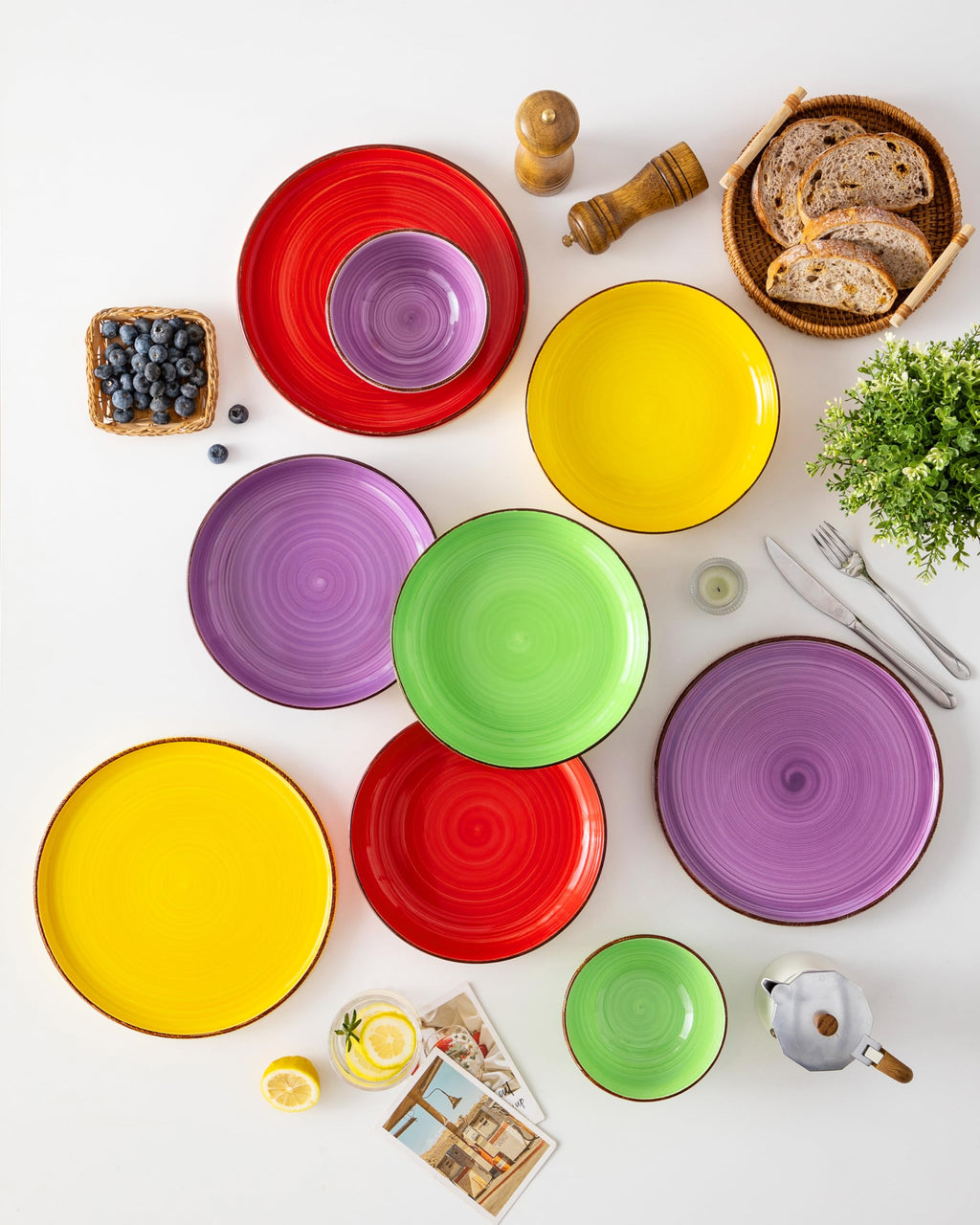 46 oz Ceramic Pasta Bowls Set of 4 H303231