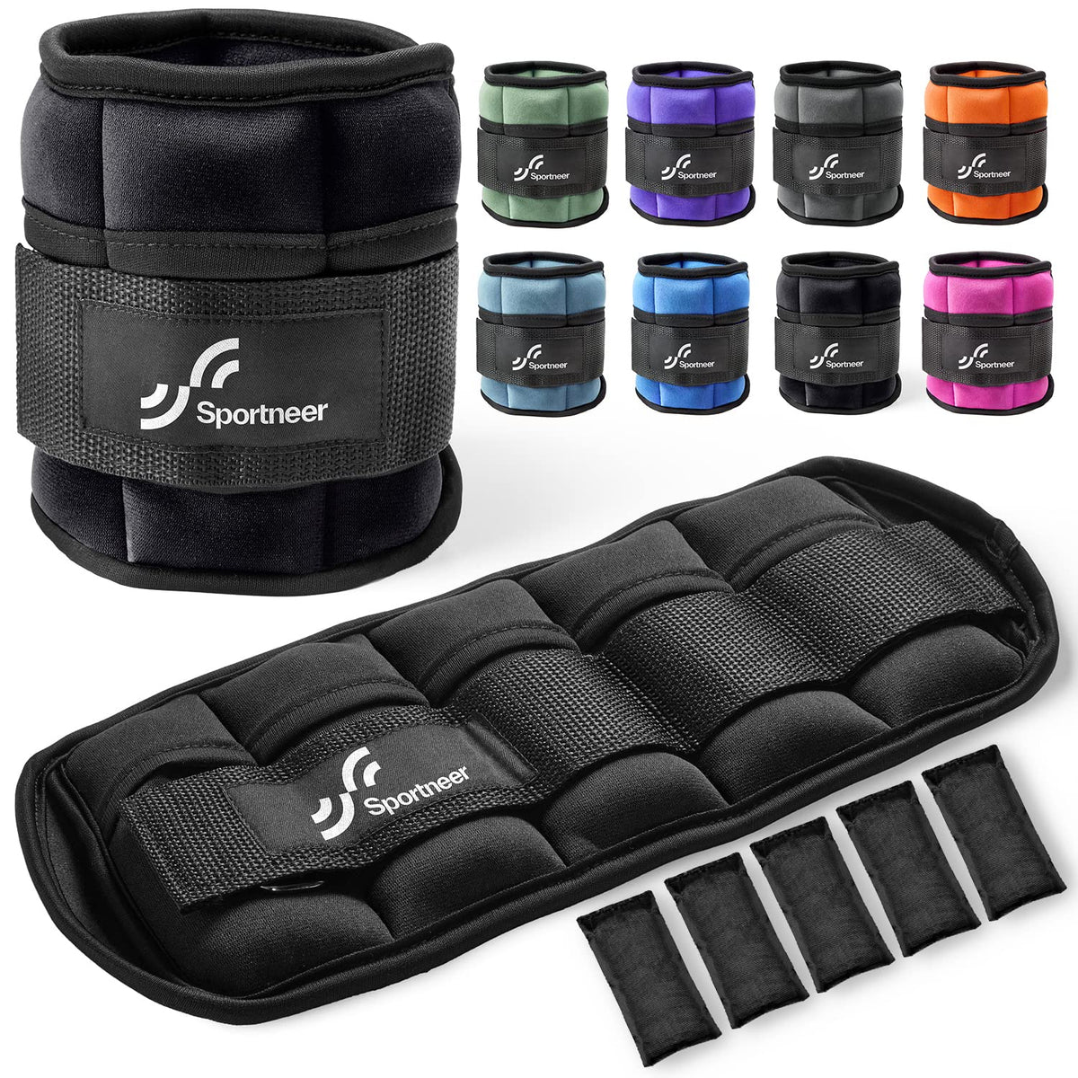 Adjustable Ankle and Wrist Weights Pair of 4lb E217460