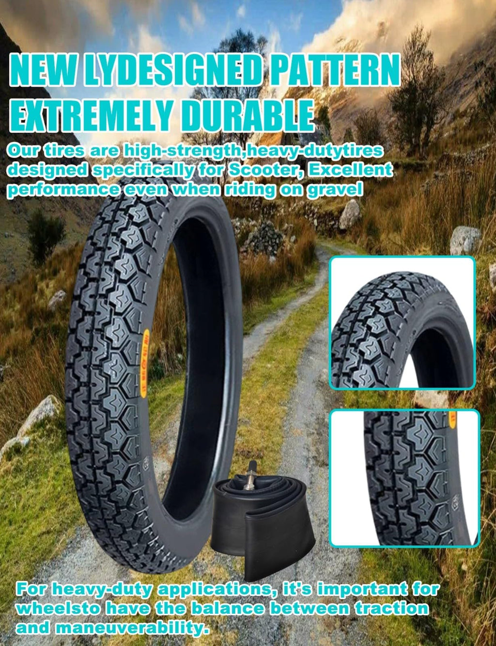 17 Dirt Bike Tire and Tube Set H88507