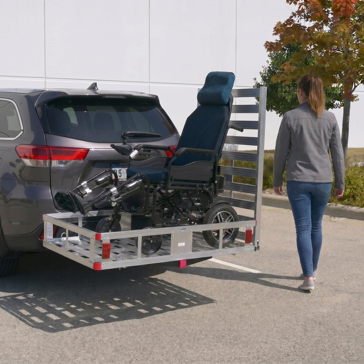 50" Aluminum Wheelchair Carrier with Ramp Q594919