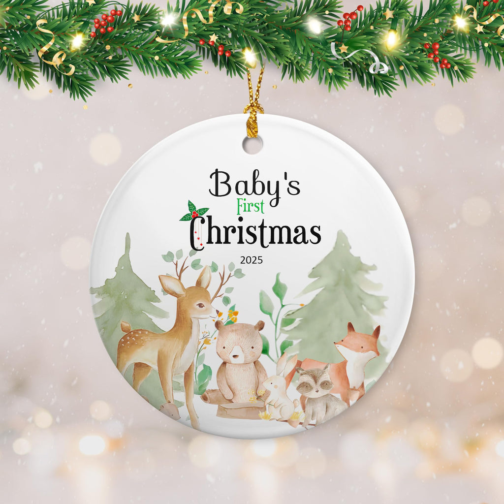 Baby's First Christmas Ornament 2025 Ceramic Decoration S480203