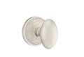Egg Knob with Rosette Passage Set Satin Nickel Z7123
