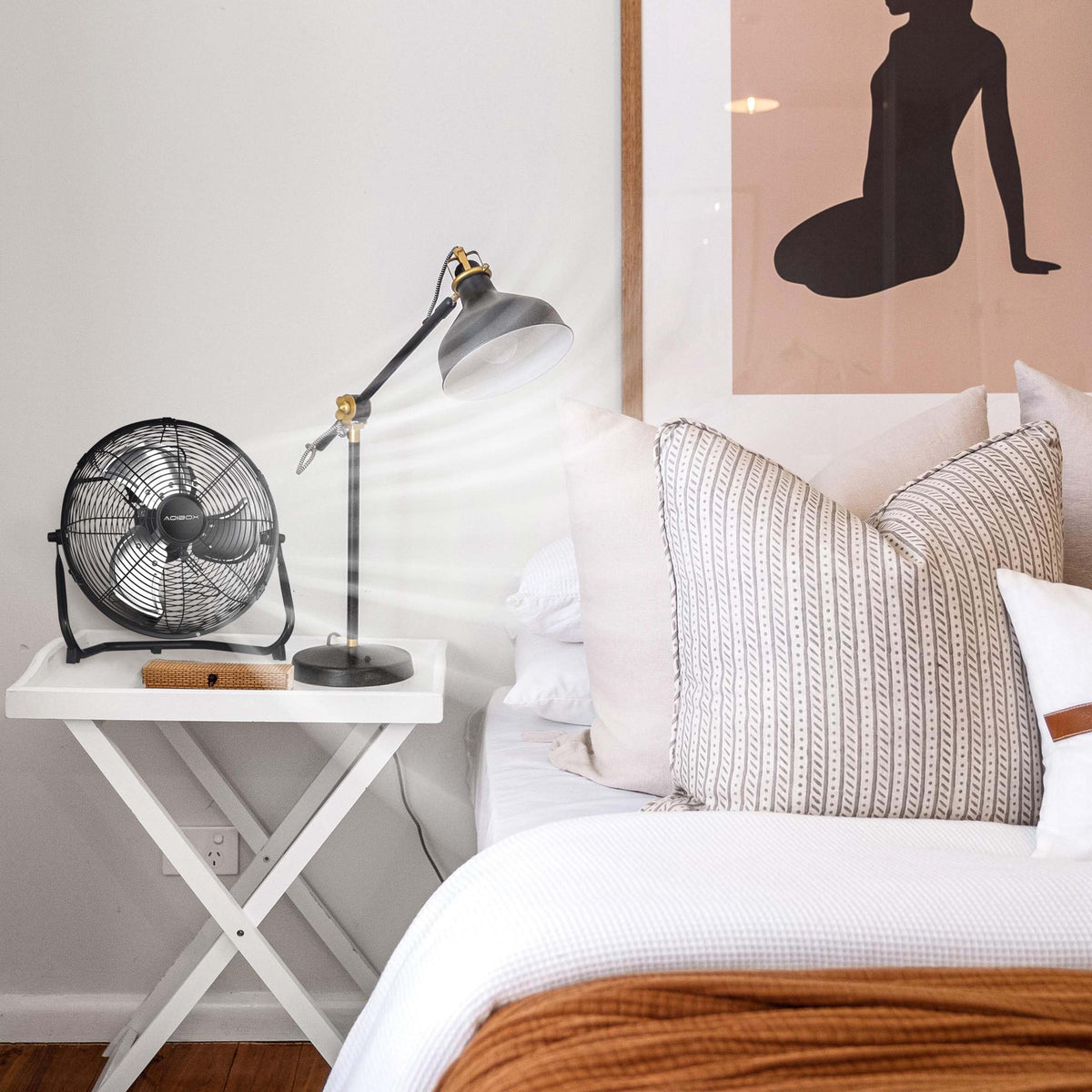 20 in. 3 Speed Metal Floor Fan with Tilting Head E5210