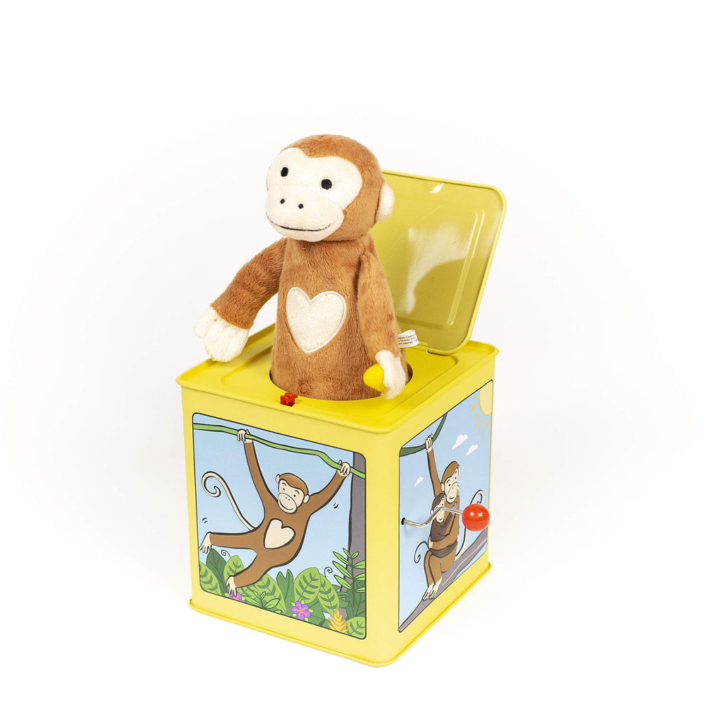 Monkey Jack in the Box Plush Tin Toy Q416