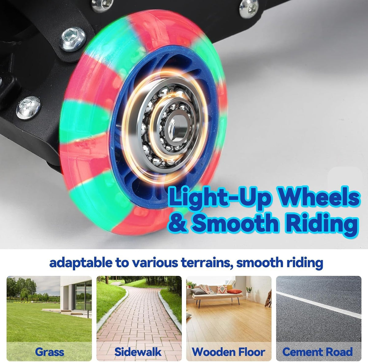 3 Wheel Kick Scooter with Extra-Wide Deck T931