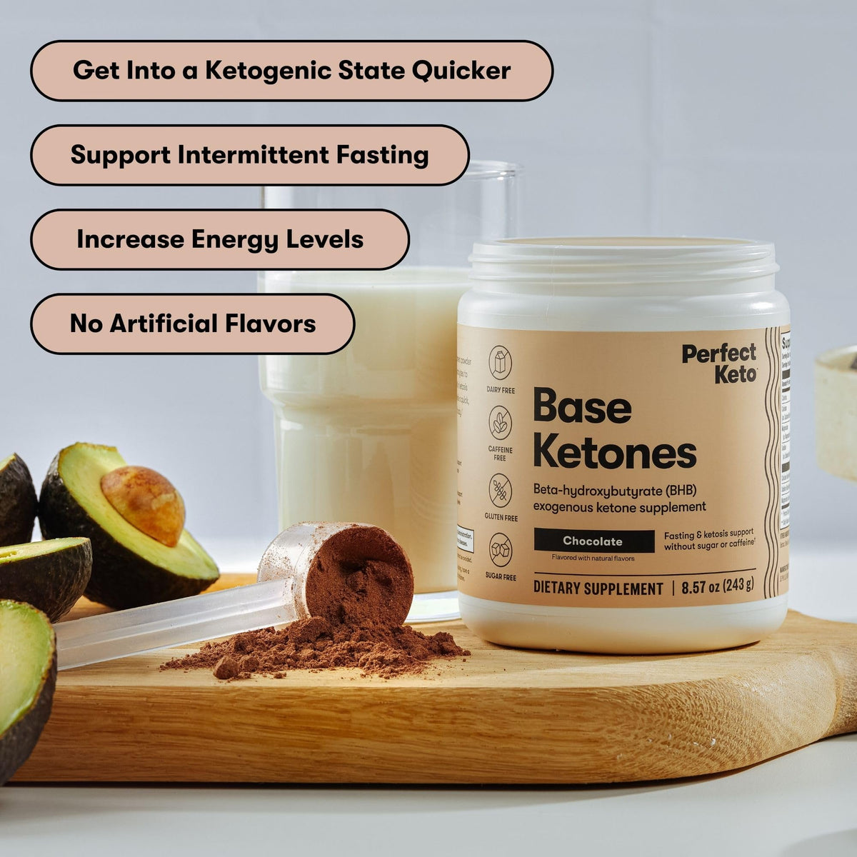 Exogenous Ketones Chocolate + Ketone Test Strips I305194