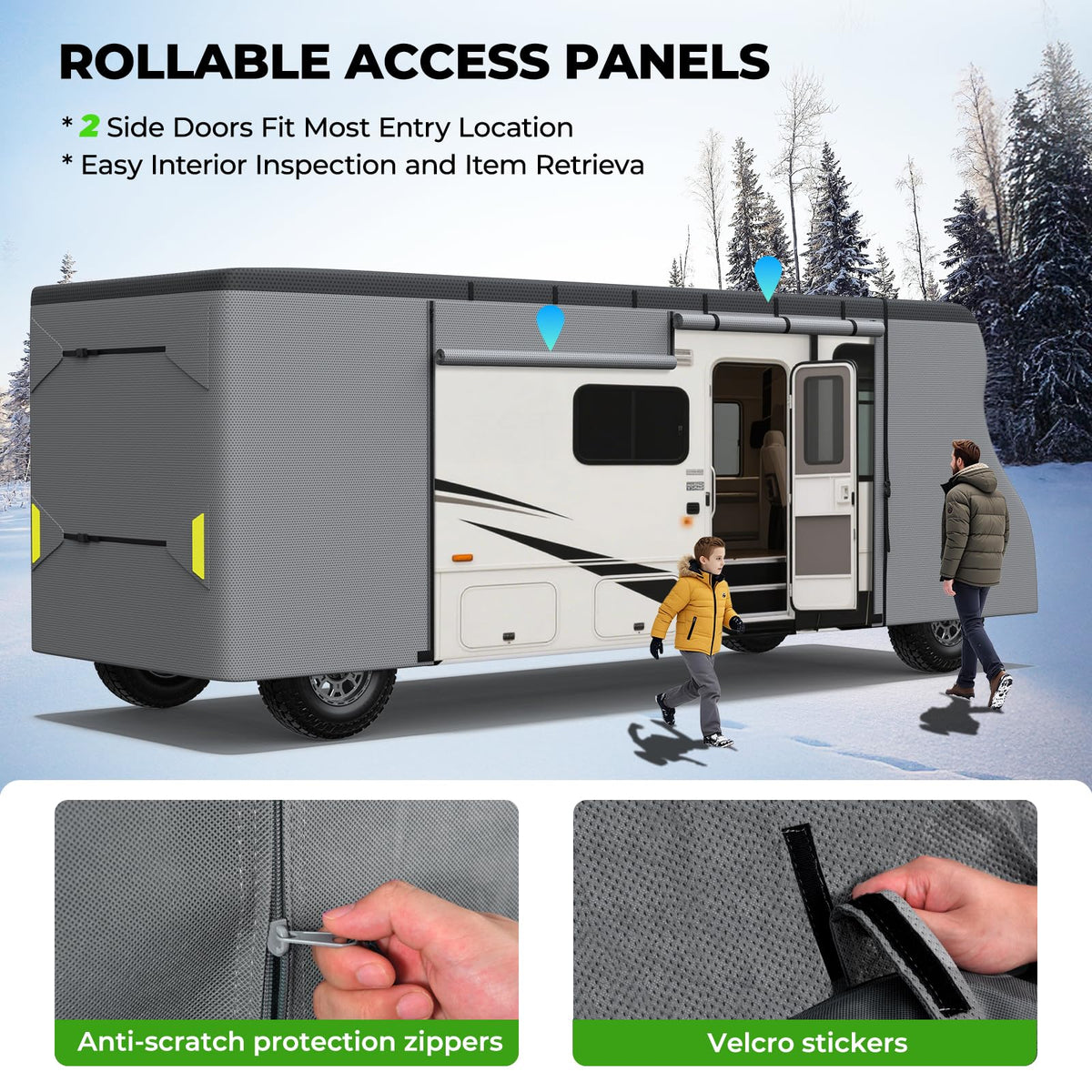 9 Layers RV Cover Set Fits 23-26FT W206749