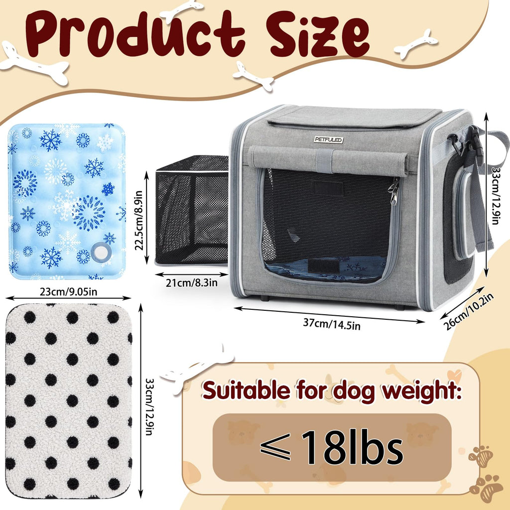 Dog Bike Basket for Small Dogs up to 8 kg, Gray K517562