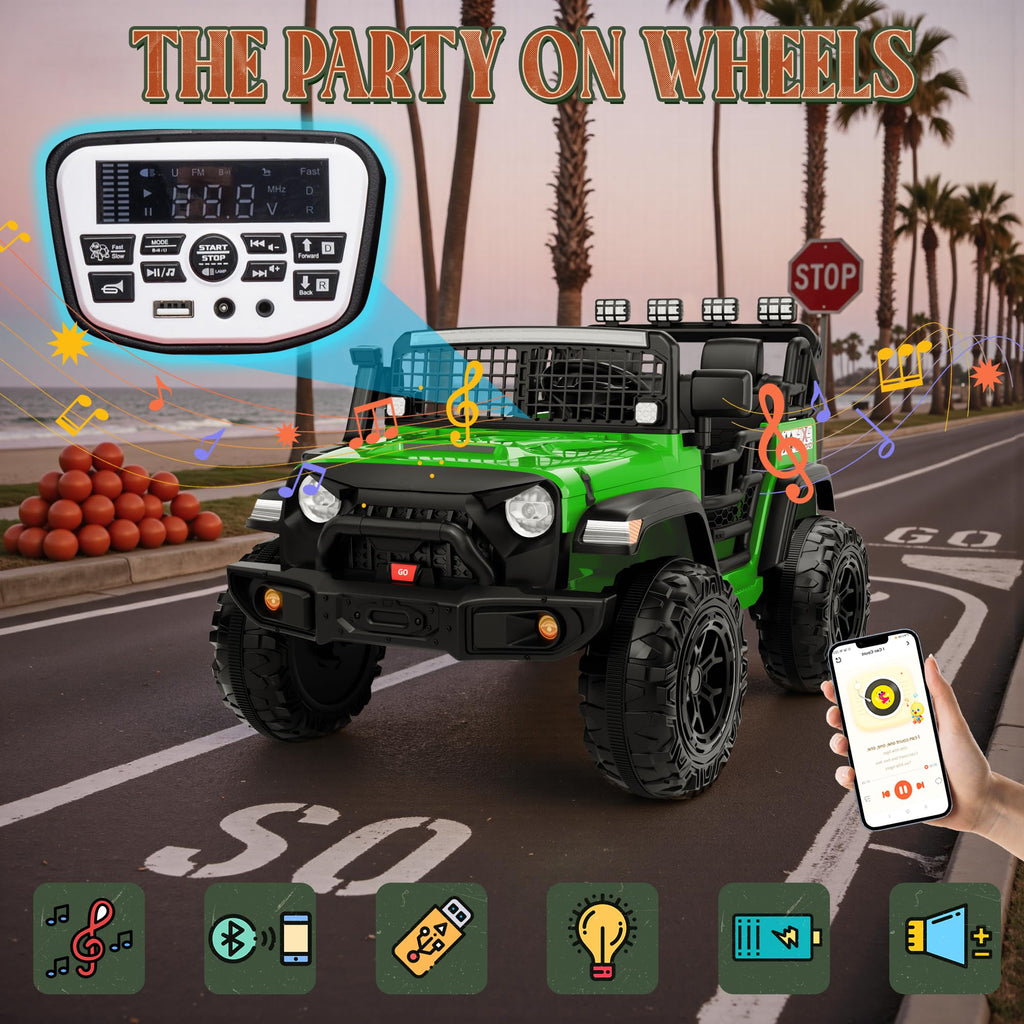 24V 2 Seater 4x4 Electric Ride on Truck Y460645