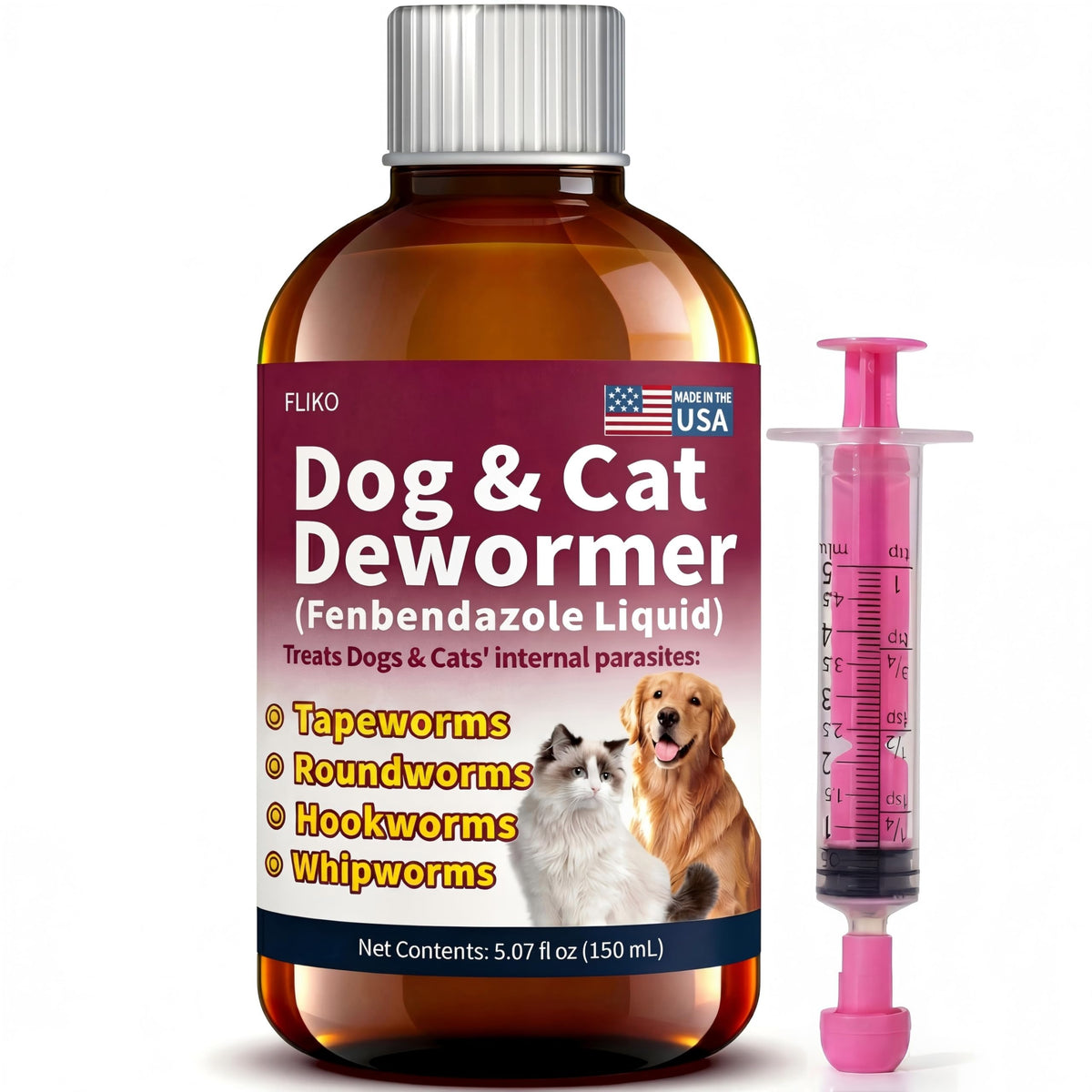 Fenbendazole Dewormer for Dogs & Cats 150 mL G330209