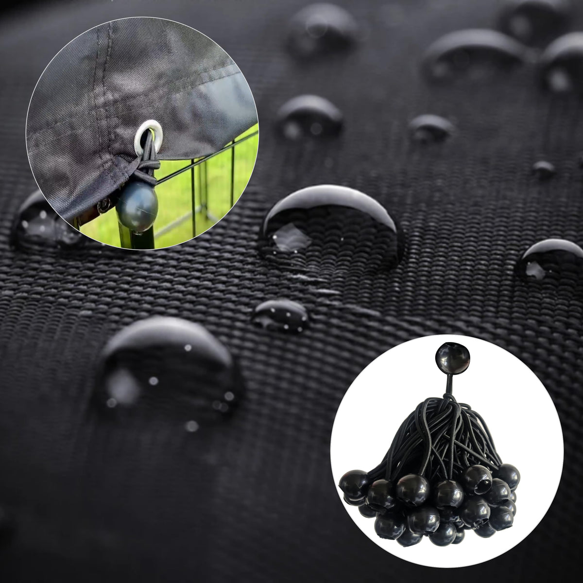 600D Waterproof Oxford Fabric Kennel Cover with Storage Bag Z879287