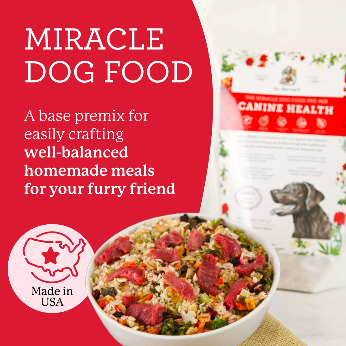 Dehydrated Dog Food Base Mix 10 lb J489
