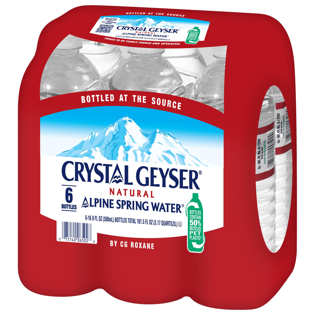 Natural Alpine Spring Water 16.9 Fl Oz (pack of 6) P595