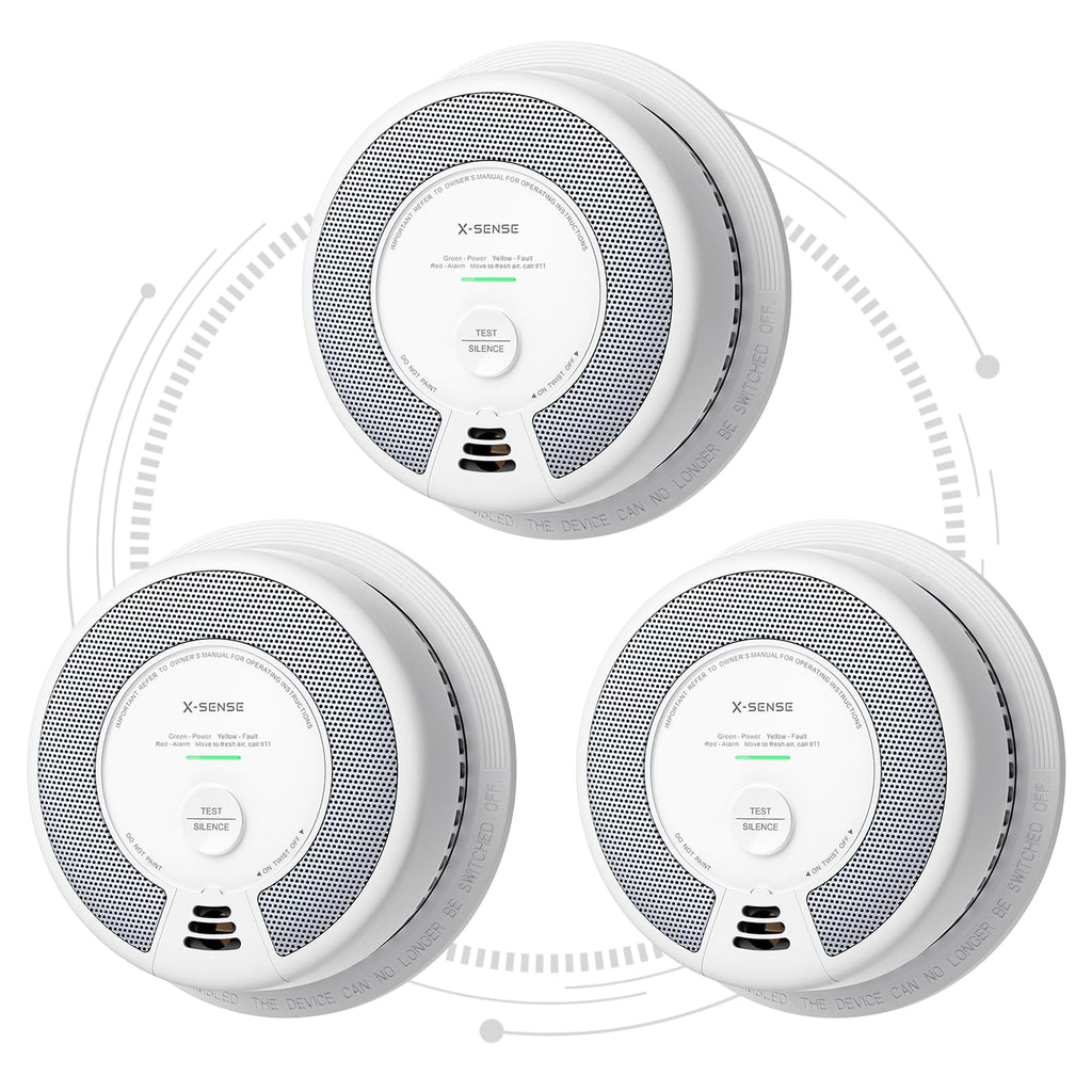 Wireless Interconnected Smoke and Carbon Monoxide Alarm 1-Pack and 3-Pack D107