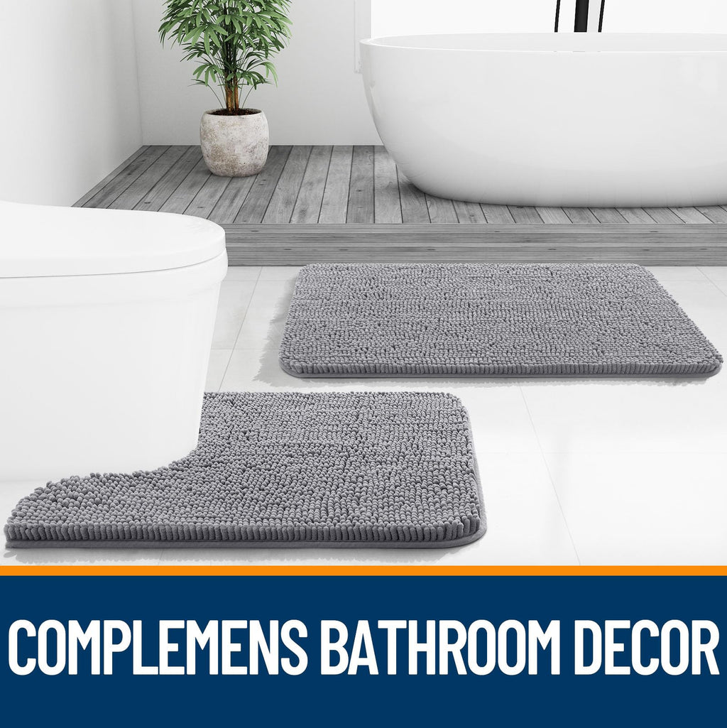 Extra Soft Absorbent Chenille Bath Rugs 30x20 J986