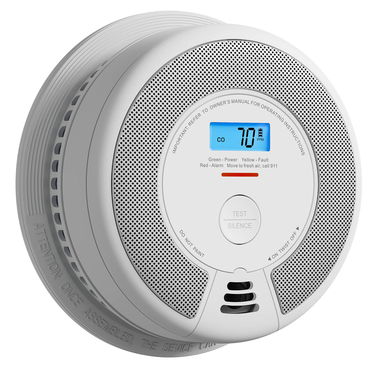 Wireless Interconnected Smoke and Carbon Monoxide Alarm 1-Pack and 3-Pack D107