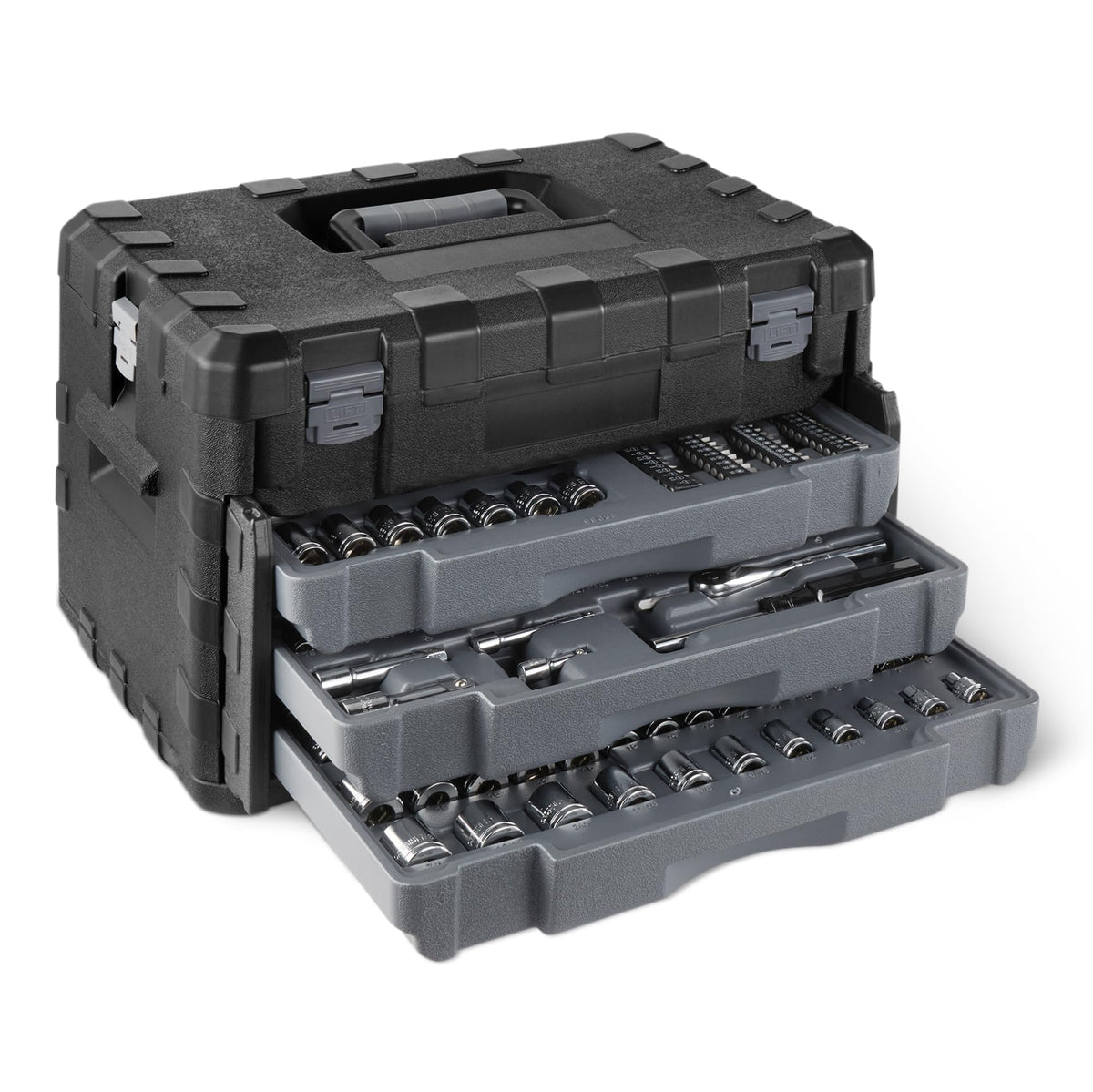 287-Piece Mechanic Socket Set with 3-Drawer Case J670740