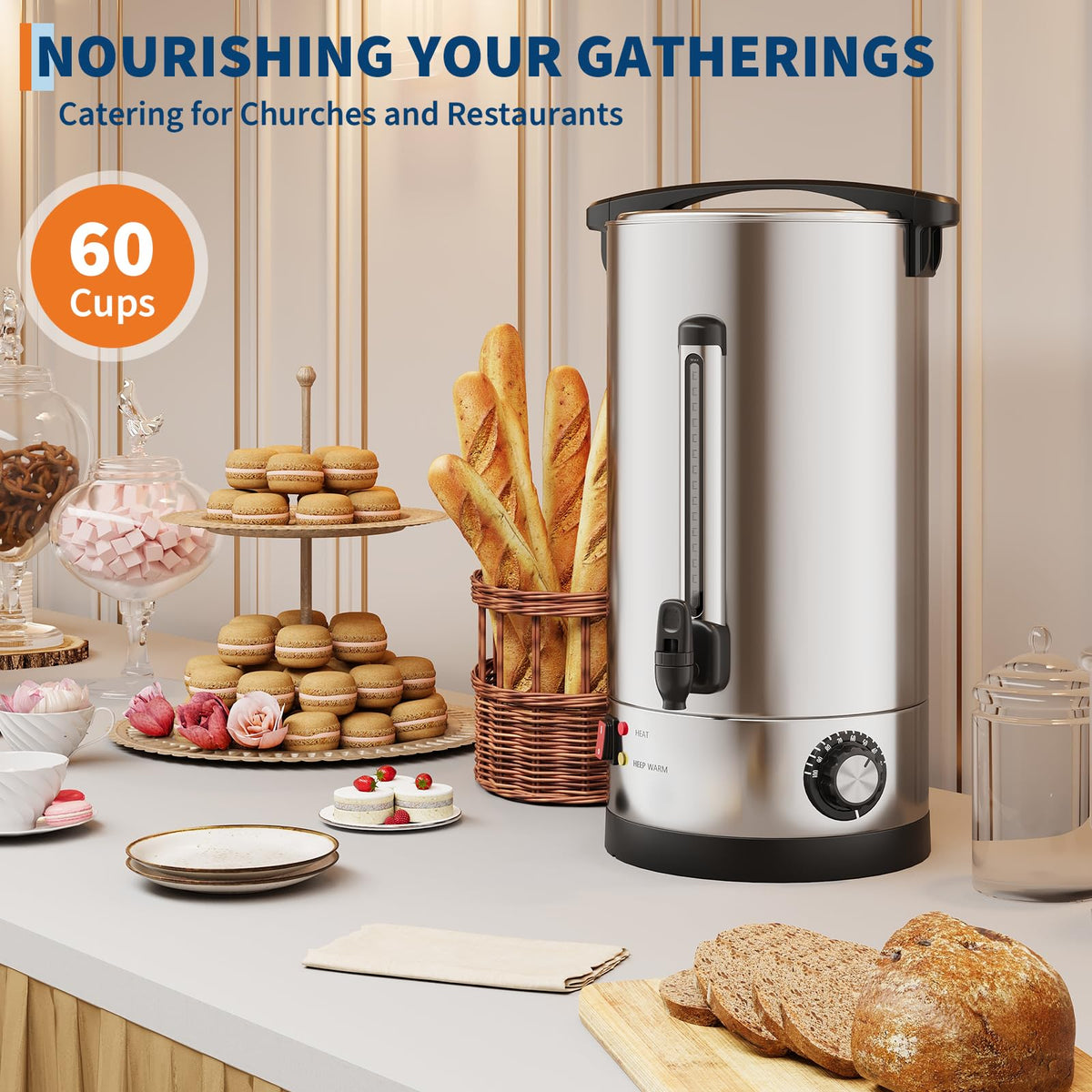 70-Cup Stainless Steel Coffee Urn E682