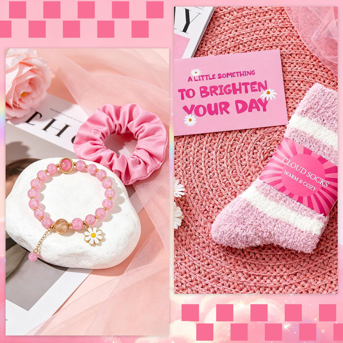 Pink Gift Basket A422489
