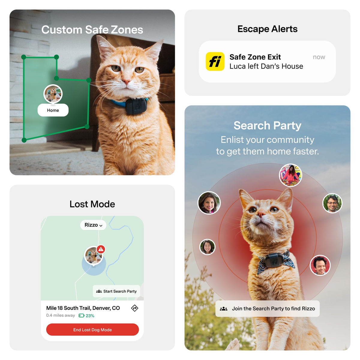 Mini GPS Cat Tracker Collar Attachment M589525