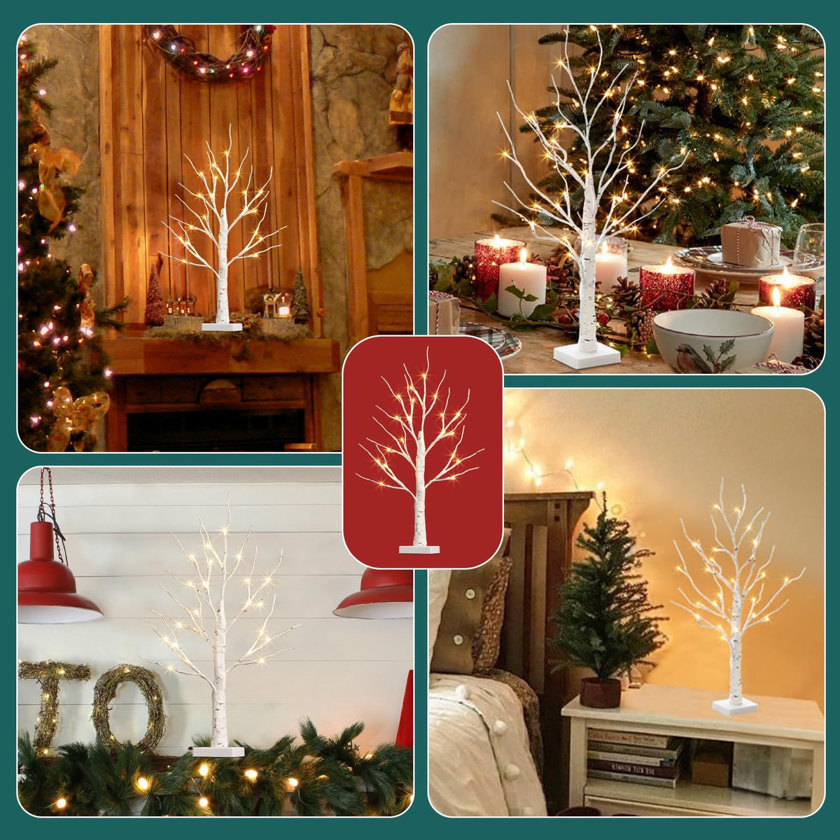 Lighted Birch Tree with LED Lights and Timer X10702