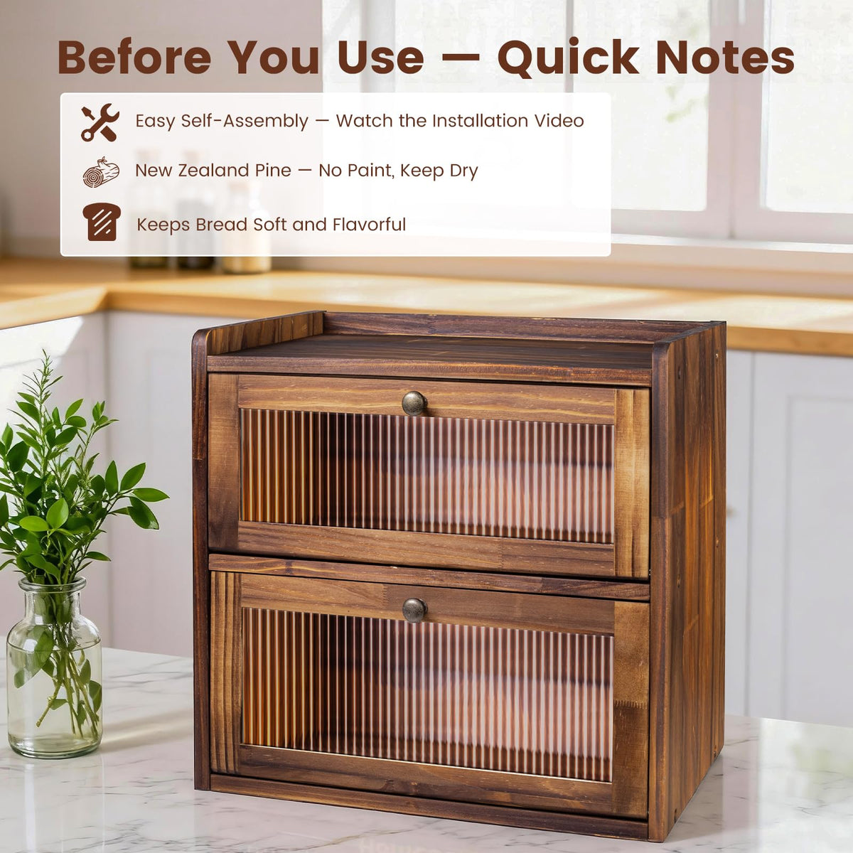 Wooden Bread Box O9412