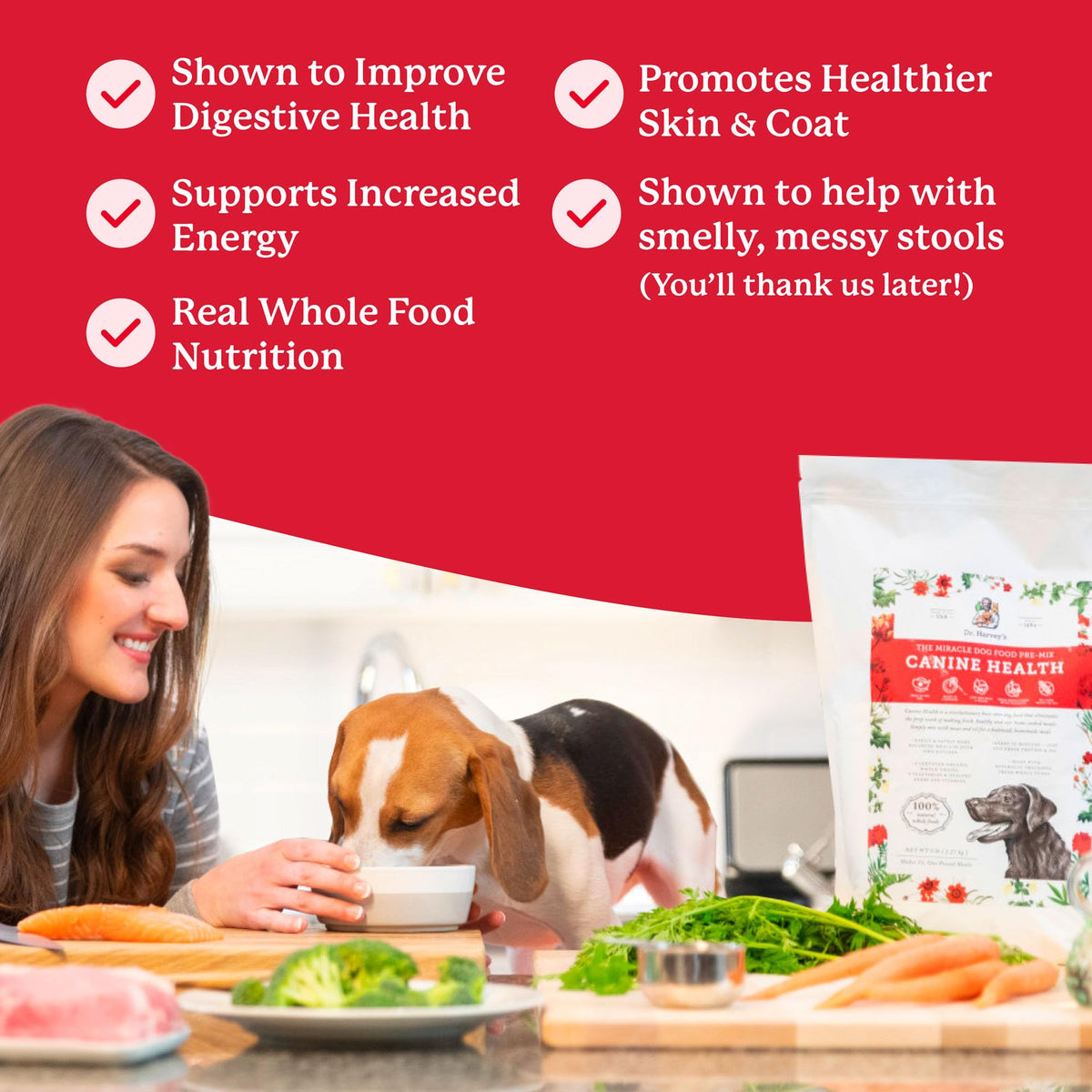 Dehydrated Dog Food Base Mix 10 lb J489