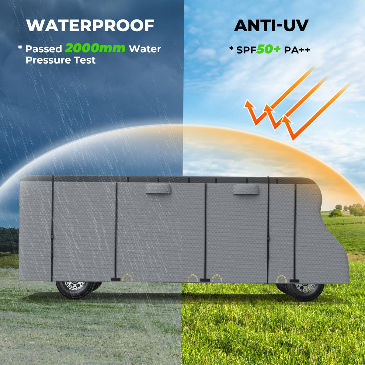 9 Layers RV Cover Set Fits 23-26FT W206749