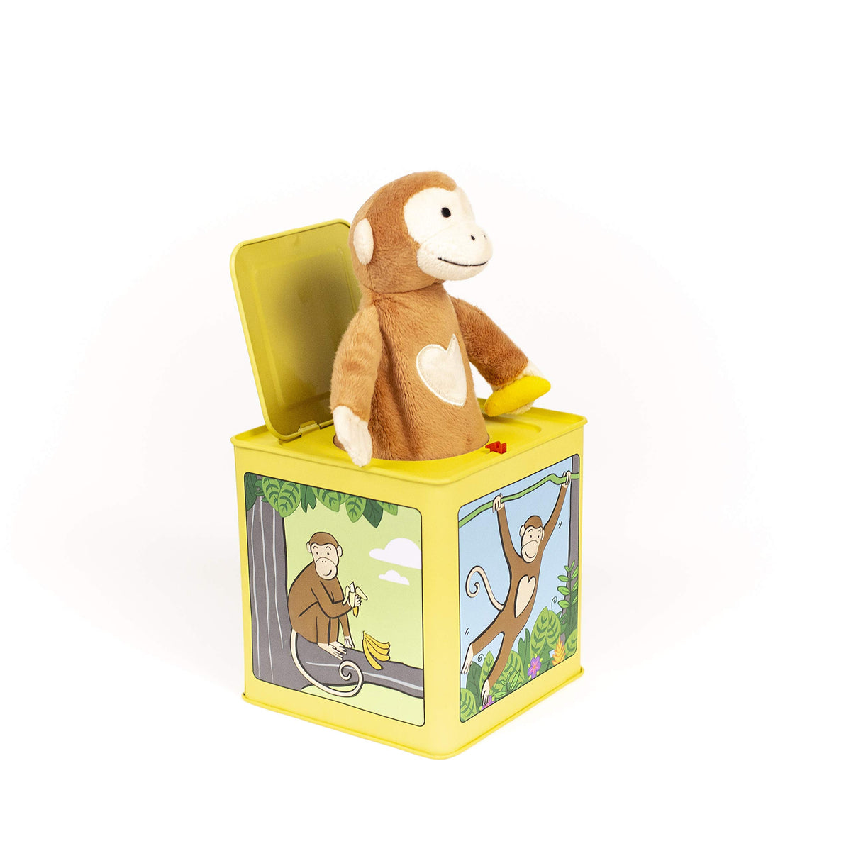 Monkey Jack in the Box Plush Tin Toy Q416