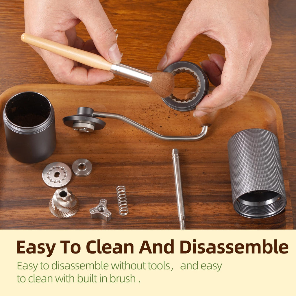 Manual Coffee Grinder with Stainless Steel Burrs A434
