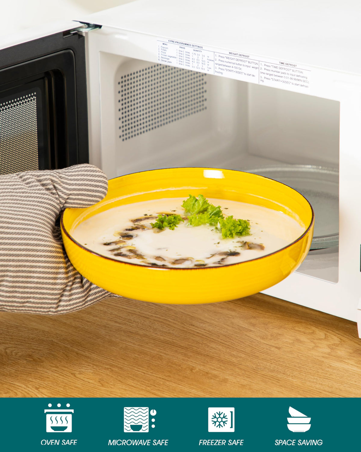 46 oz Ceramic Pasta Bowls Set of 4 H303231