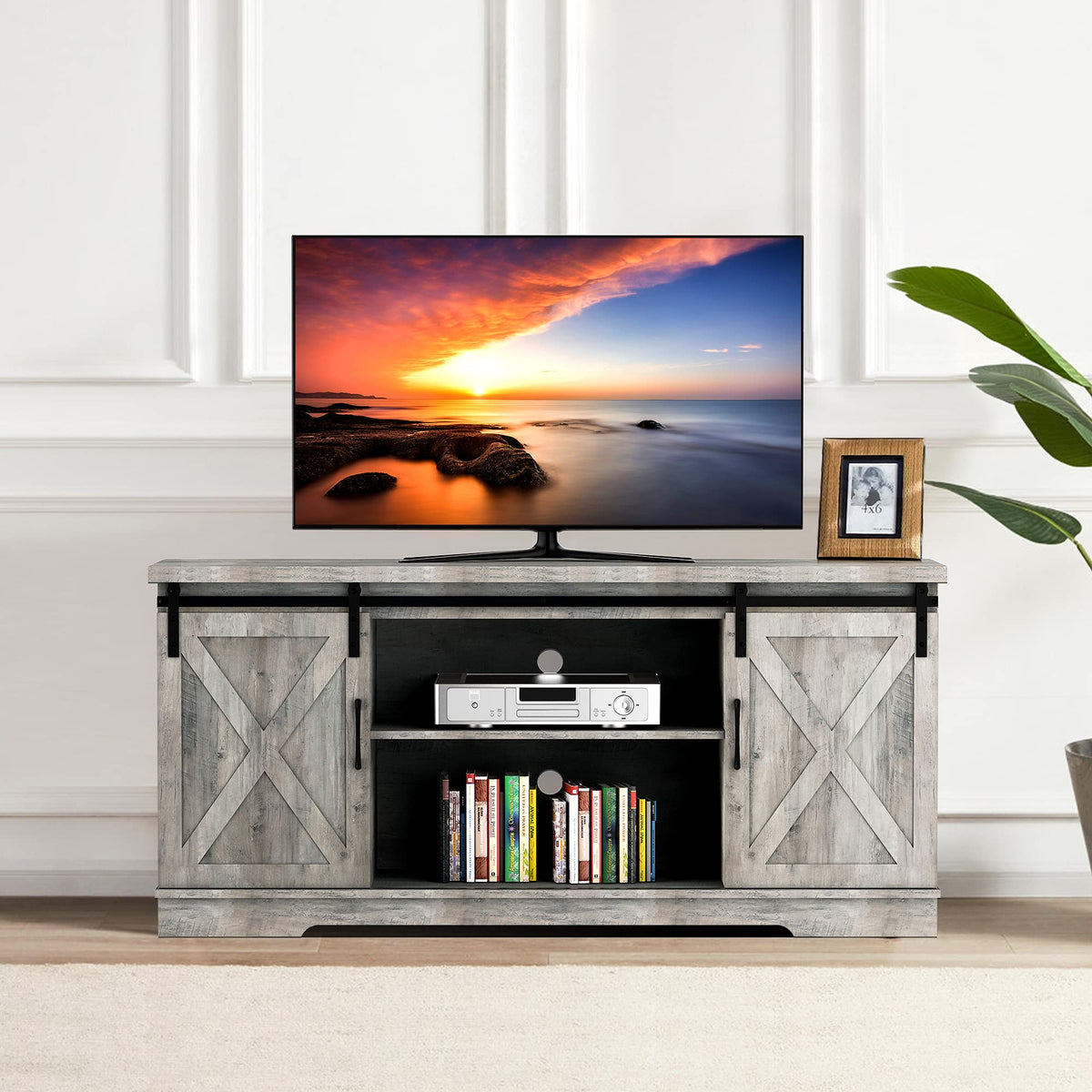 Farmhouse TV Stand for 65 Inch TV Y46238