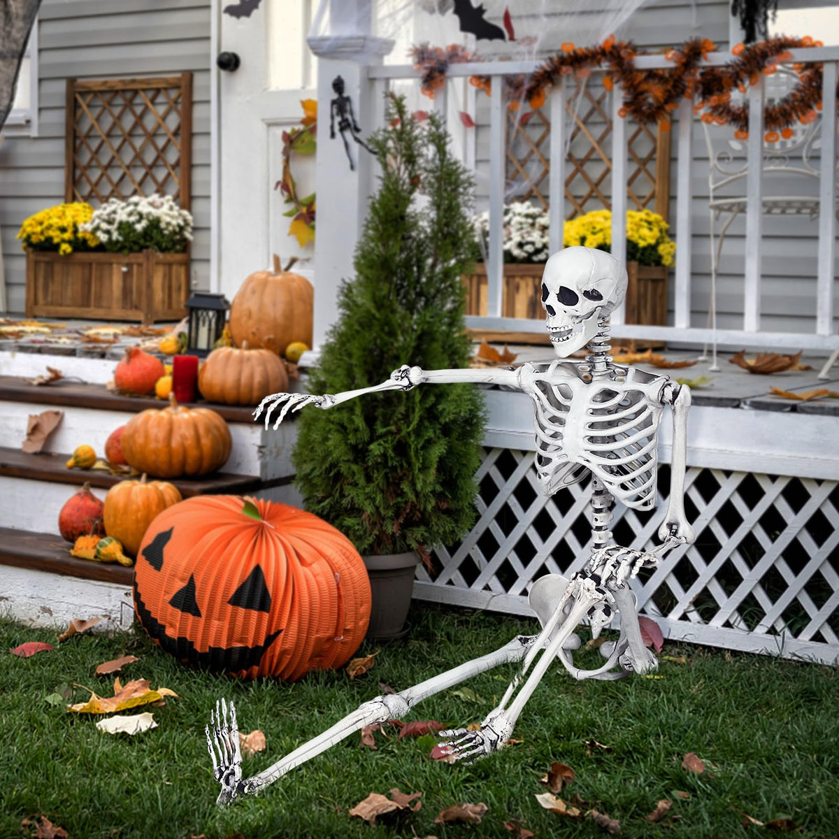 5.4 FT Posable Skeleton Decoration X22232