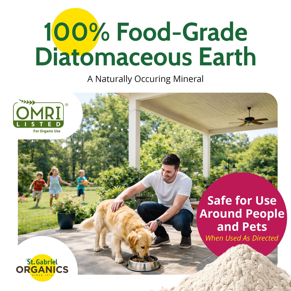 Food-Grade Diatomaceous Earth 4lb H9629