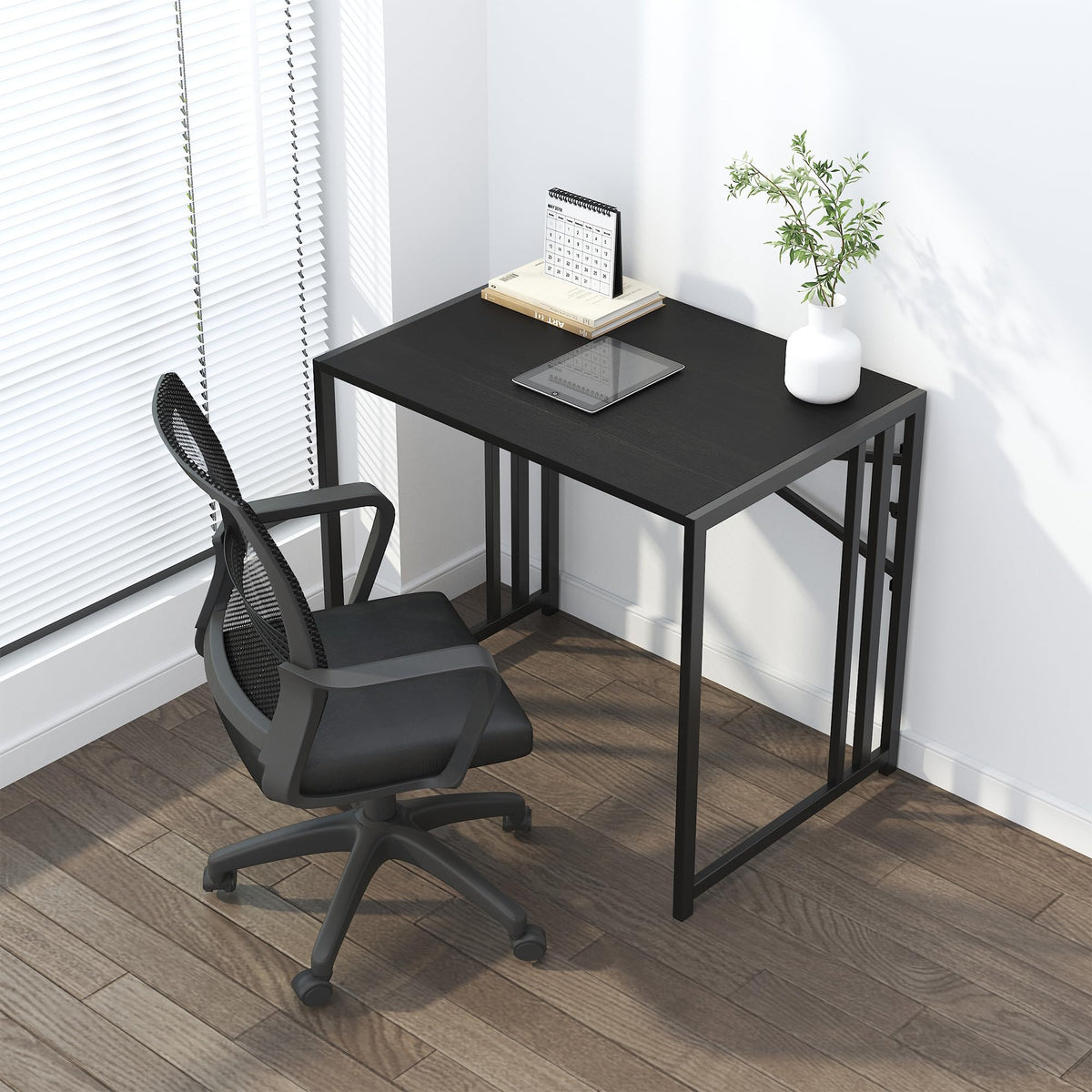 Folding Computer Desk 32 inch Black J16307