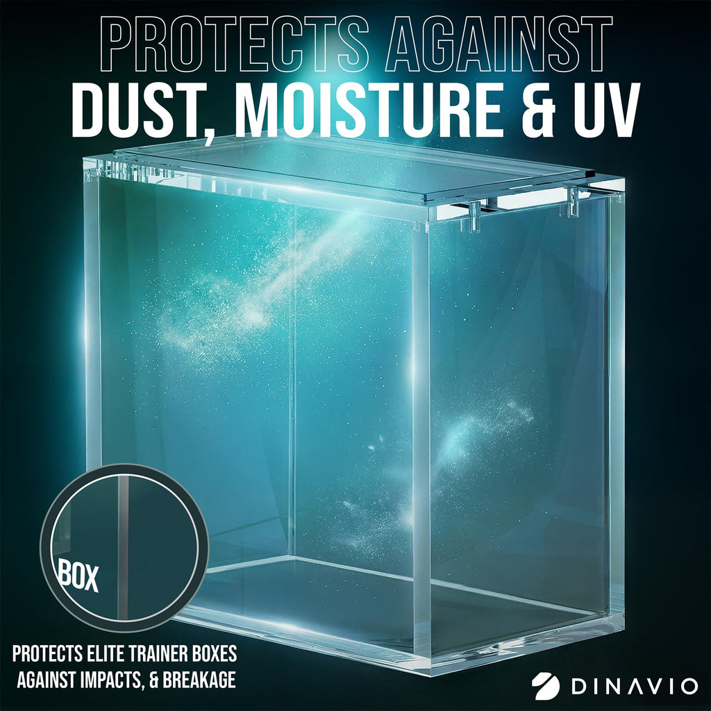 Acrylic Display Case Stackable 8mm 5mm Ultra Thick with Magnets G101459