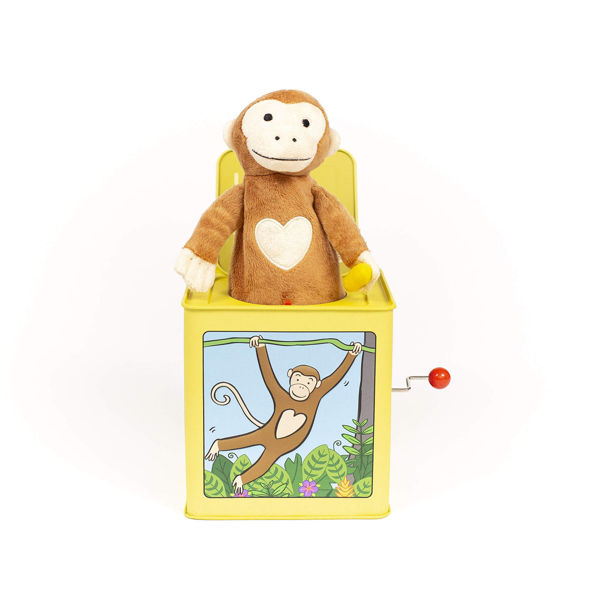 Monkey Jack in the Box Plush Tin Toy Q416