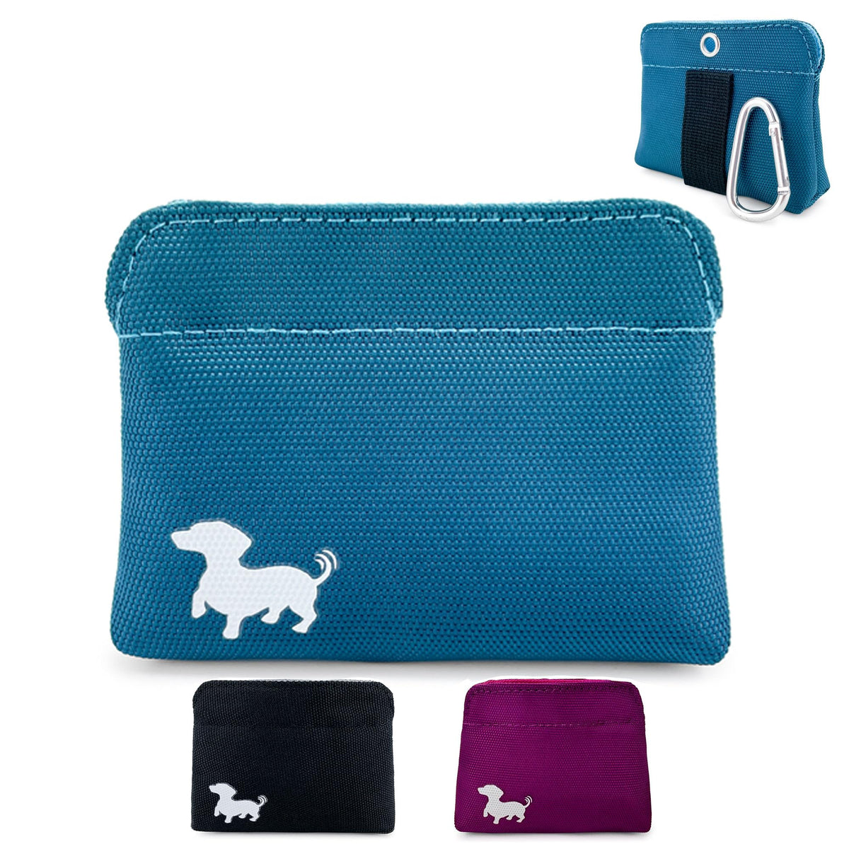 Turquoise Dog Treat Pouch with Magnetic Closure L35488