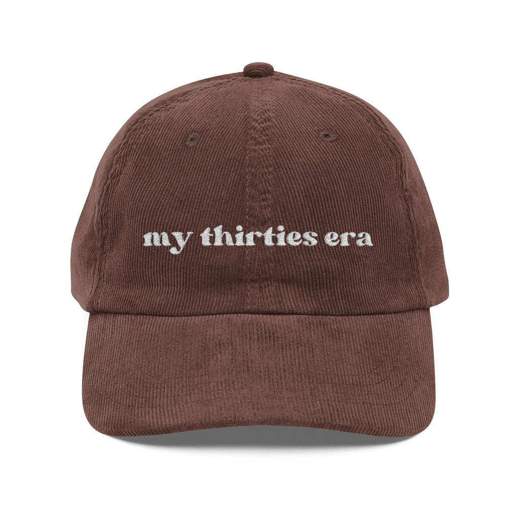 Embroidered Corduroy Hat W21457