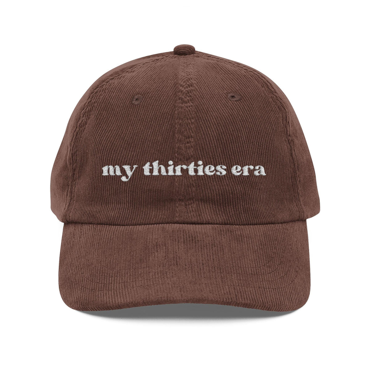 Embroidered Corduroy Hat W21457