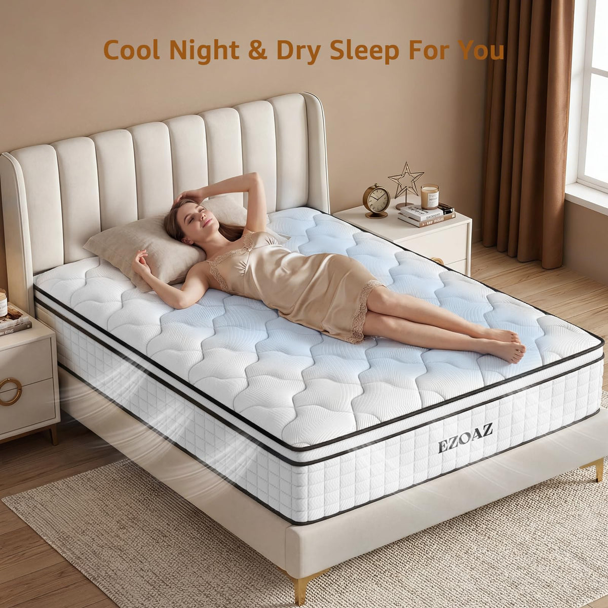 12 Inch Medium Firm Hybrid Full Mattress L612
