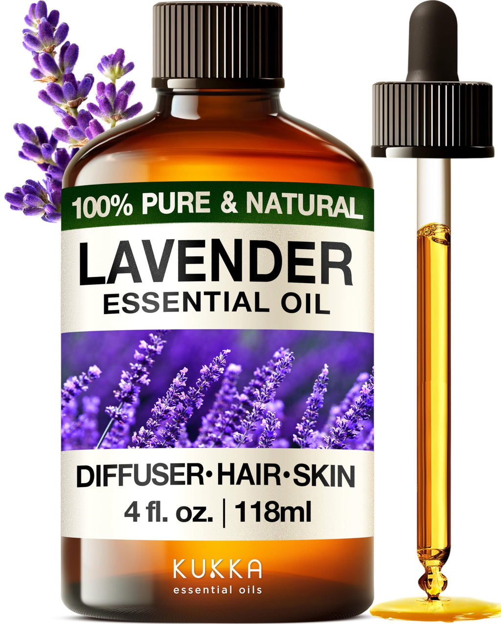 Lavender & Tea Tree Essential Oil Set 2x4 fl oz O412