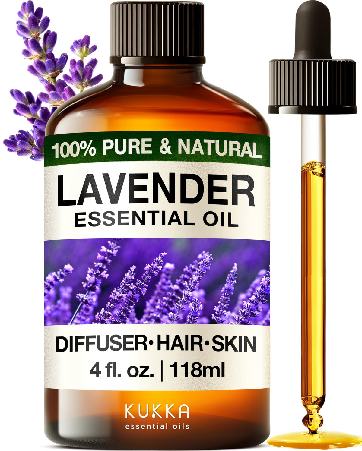 Lavender & Tea Tree Essential Oil Set 2x4 fl oz O412