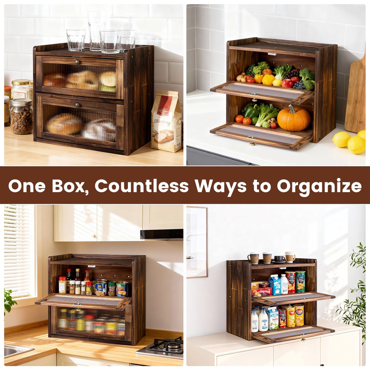 Wooden Bread Box O9412