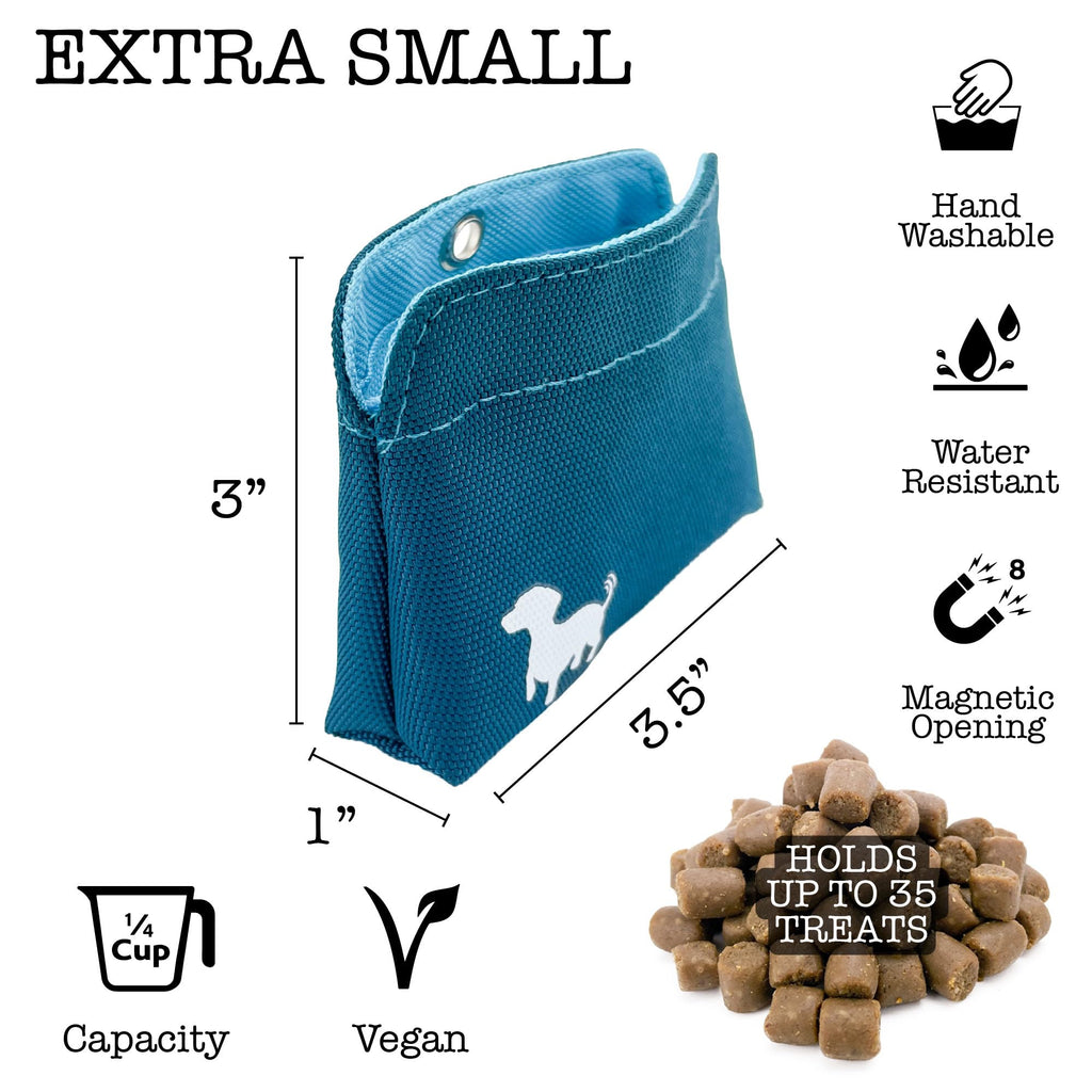 Turquoise Dog Treat Pouch with Magnetic Closure L35488