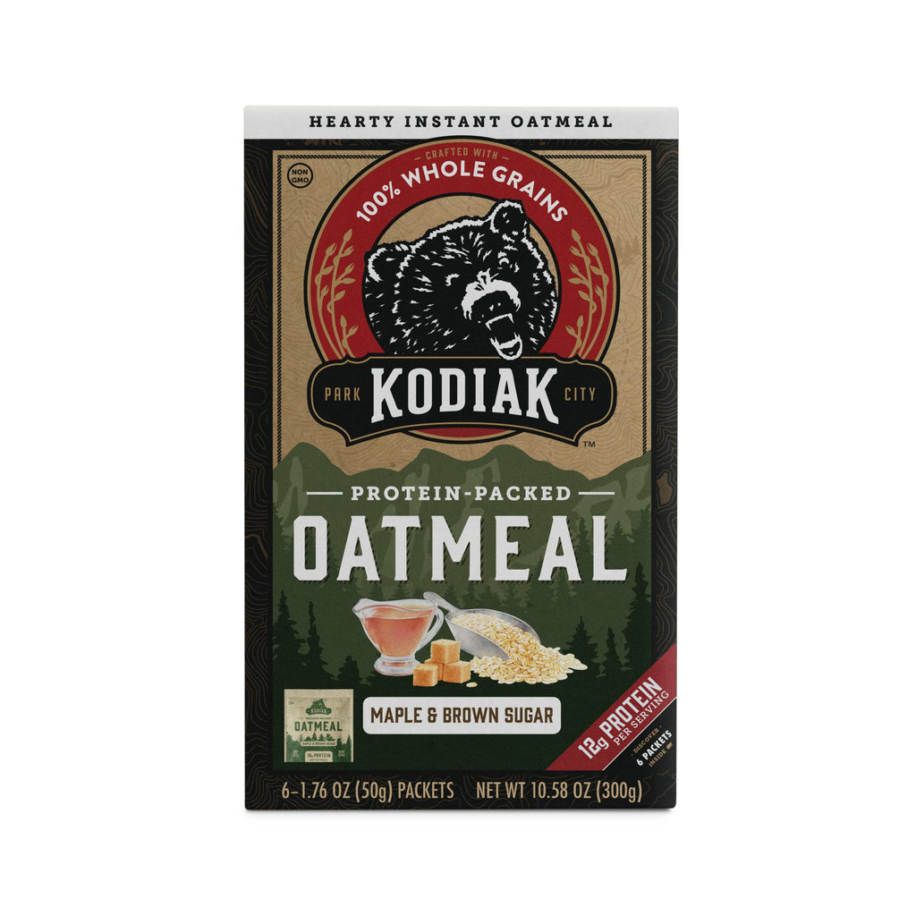 Instant Protein Oatmeal Packets, Maple & Brown Sugar, 6 Packets D17293