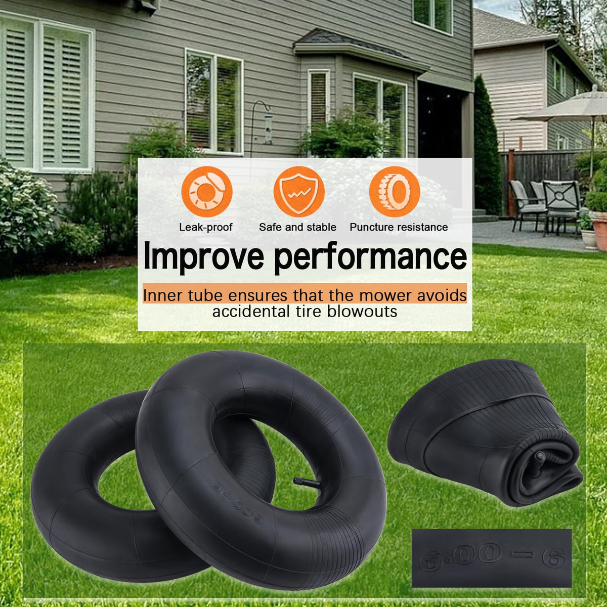 15x6.00-6 Inner Tubes 2 Pack F9432